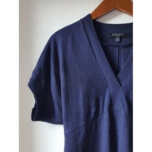 Nine West Navy Sweater Dress